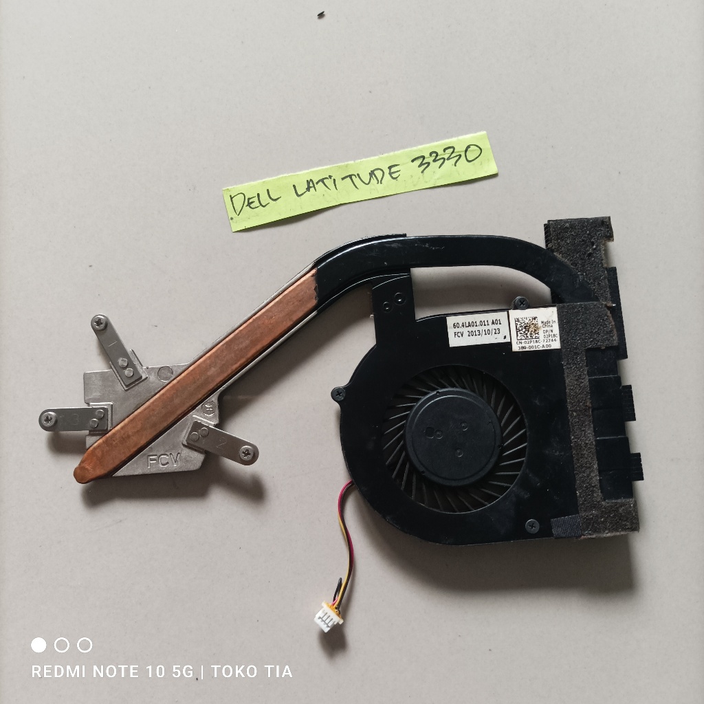 Heatsink dan Fan Dell LAtitude 3330 original DP/N; 02P18C