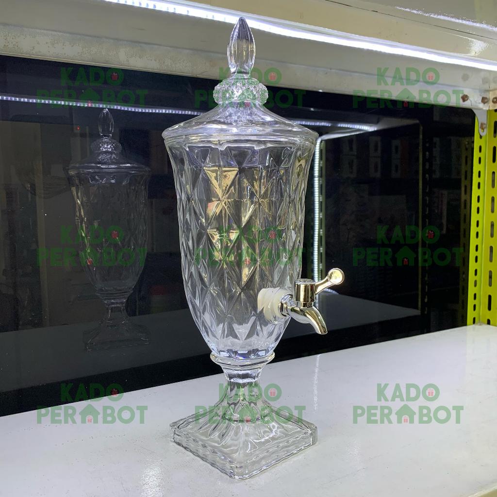 (KHUSUS INSTANT/SAMEDAY)Dispenser Kaca Kristal-Dispenser Air 1,8L-Dispenser Minuman Juice Water