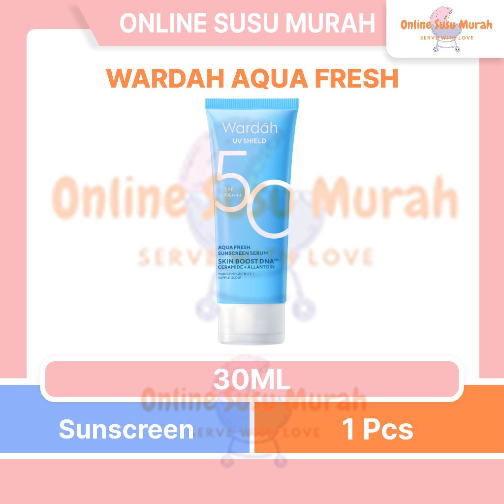 WARDAH UV SHIELD AQUA FRESH SUNSCREEN SERUM SPF 50 PA++++ 30 ML PRLA