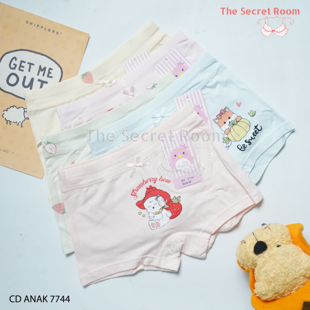 TALLY KIDS GIRL 7744 I CD CELANA DALAM BOXER ANAK CEWEK PEREMPUAN I SIZE M-XXL