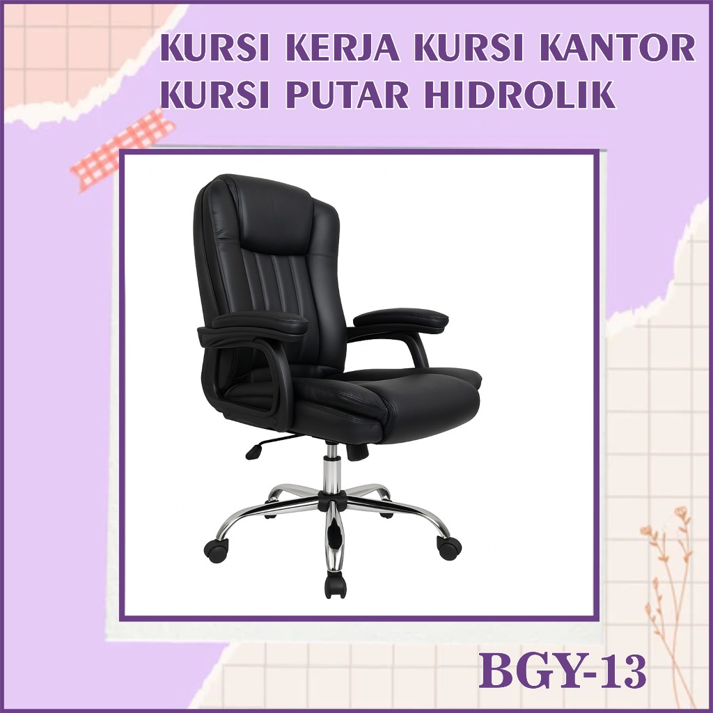 Kursi Kantor Hidrolik Kursi Kantor Busa Empuk Kursi Kantor Sandaran Kursi Kantor BGY-13