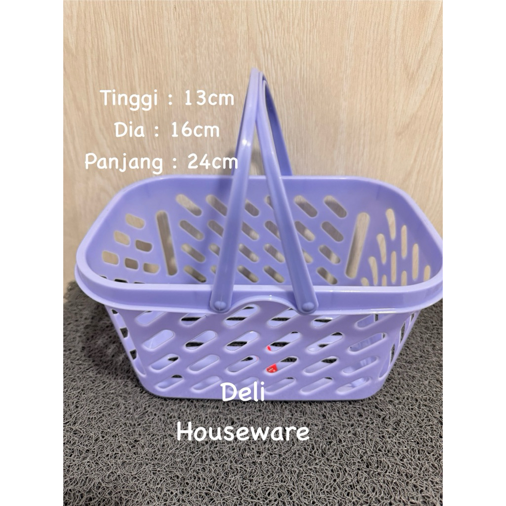 Keranjang Segi Serbaguna / Kalo Buah / Keranjang Sabun Shampo Plastik