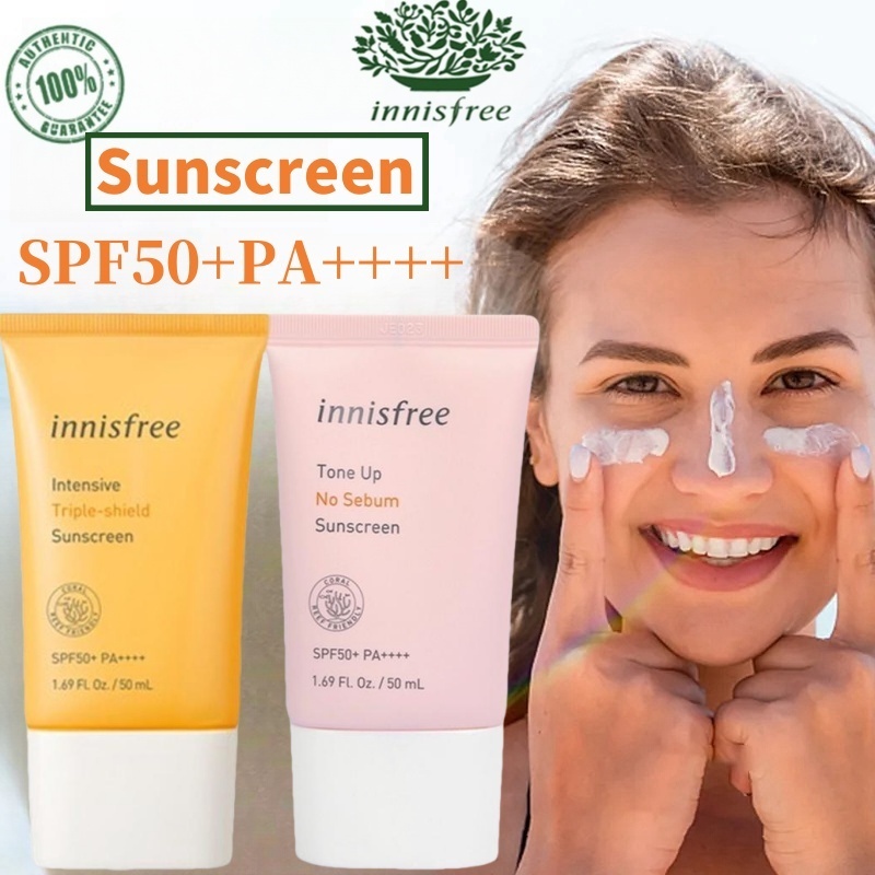 Innisfree Sunscreen 50ml / Innisfree Intensive Triple Shield Sunscreen SPF50+ PA++++ / Innisfree Ton