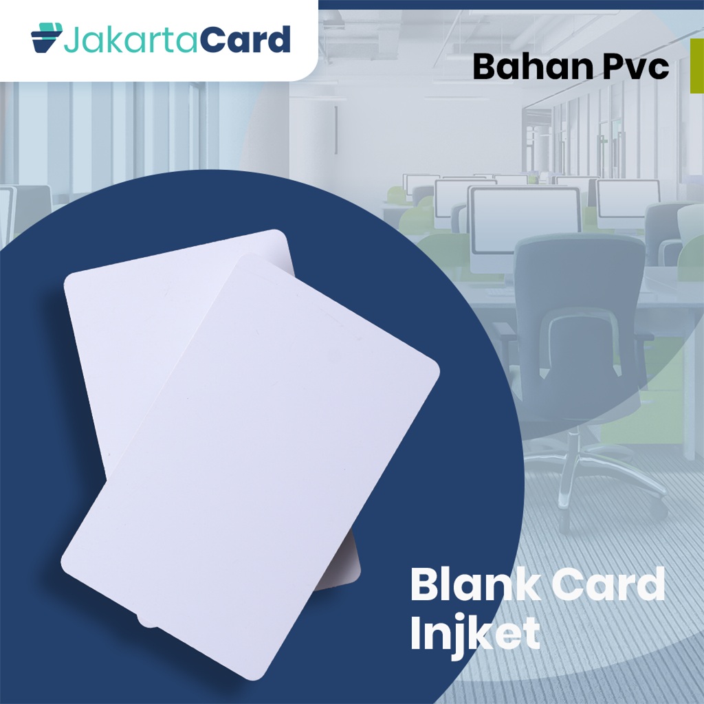 Diskon BLANK CARD POLOS PUTIH PVC UNTUK PRINTER INKJET