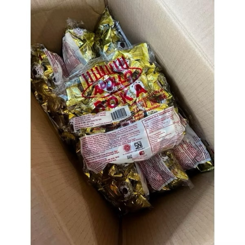Apollo Roka isi 70 pcs malaysia - Apollo Cokelat Ball
