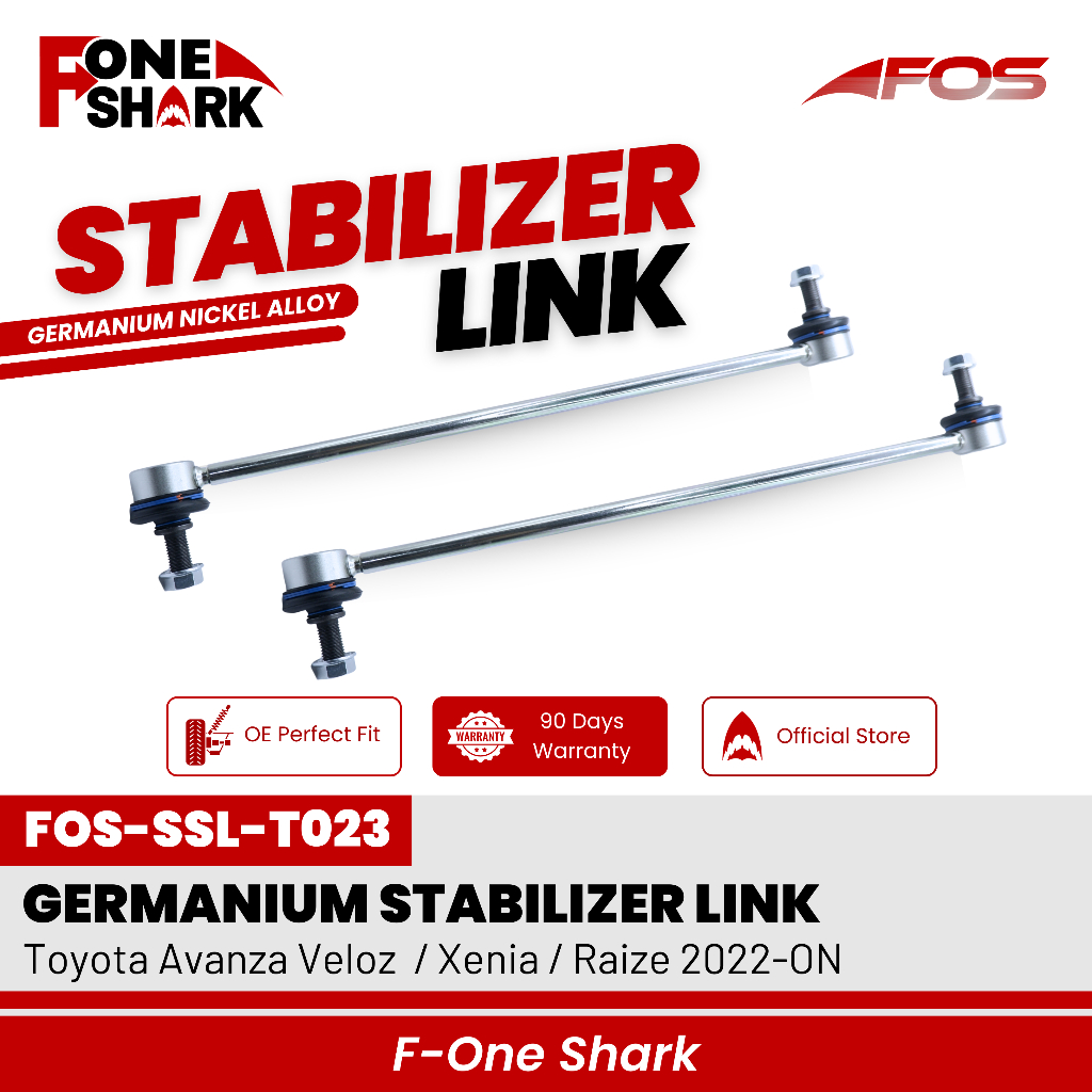 F-One Shark FOS Front Sway Bar Link Stabilizer Link Stabil Toyota Avanza Veloz  / Xenia / Raize 2022