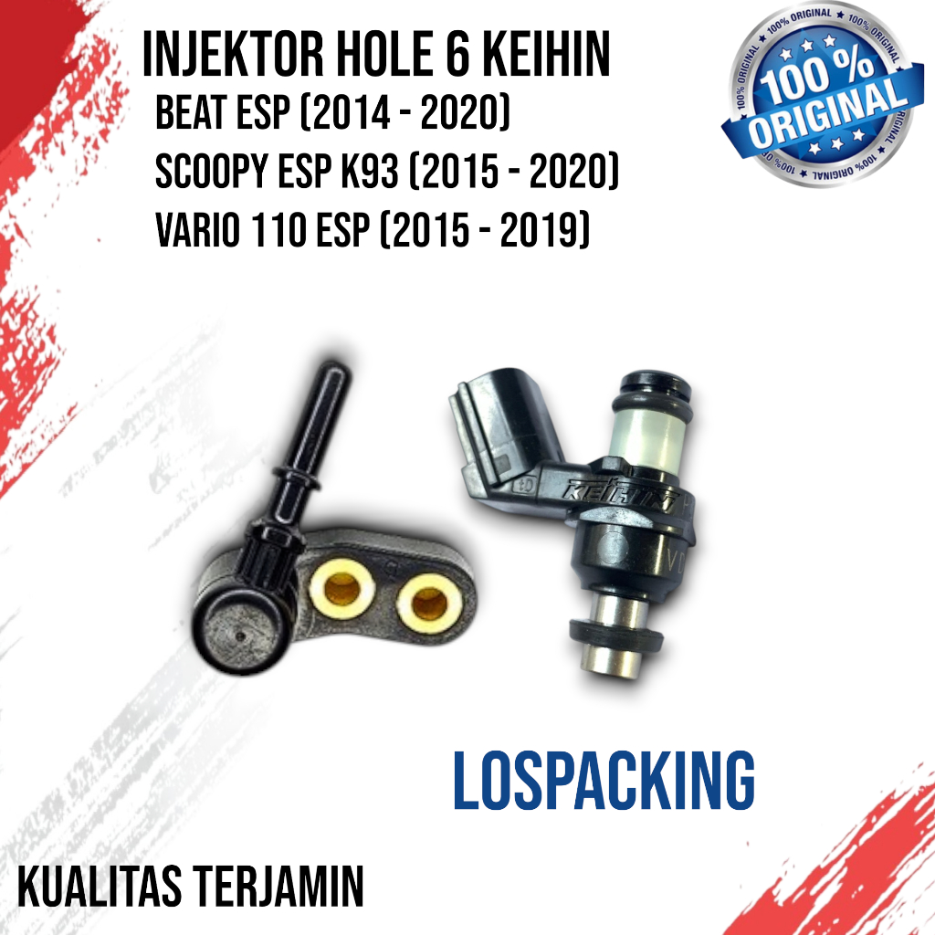 Injektor Ori keihin hole 6 honda beat esp scoopy esp vario 110 esp original