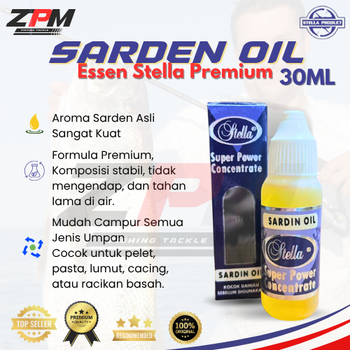 Essen stella Premium Sarden oil Dus biru 30ml tokopancingmalang