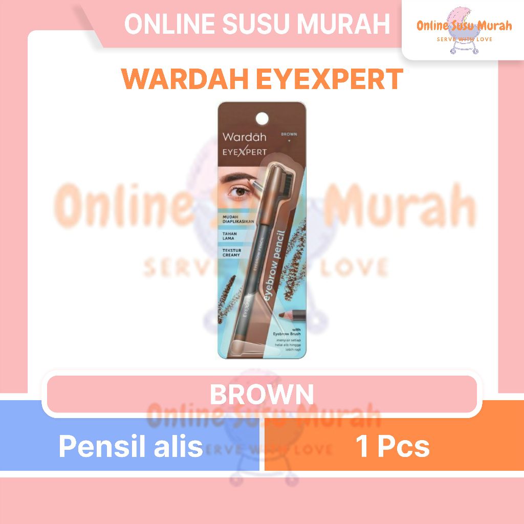 WARDAH EYEXPERT EYEBROW PENCIL BROWN 1.14 G PRLA