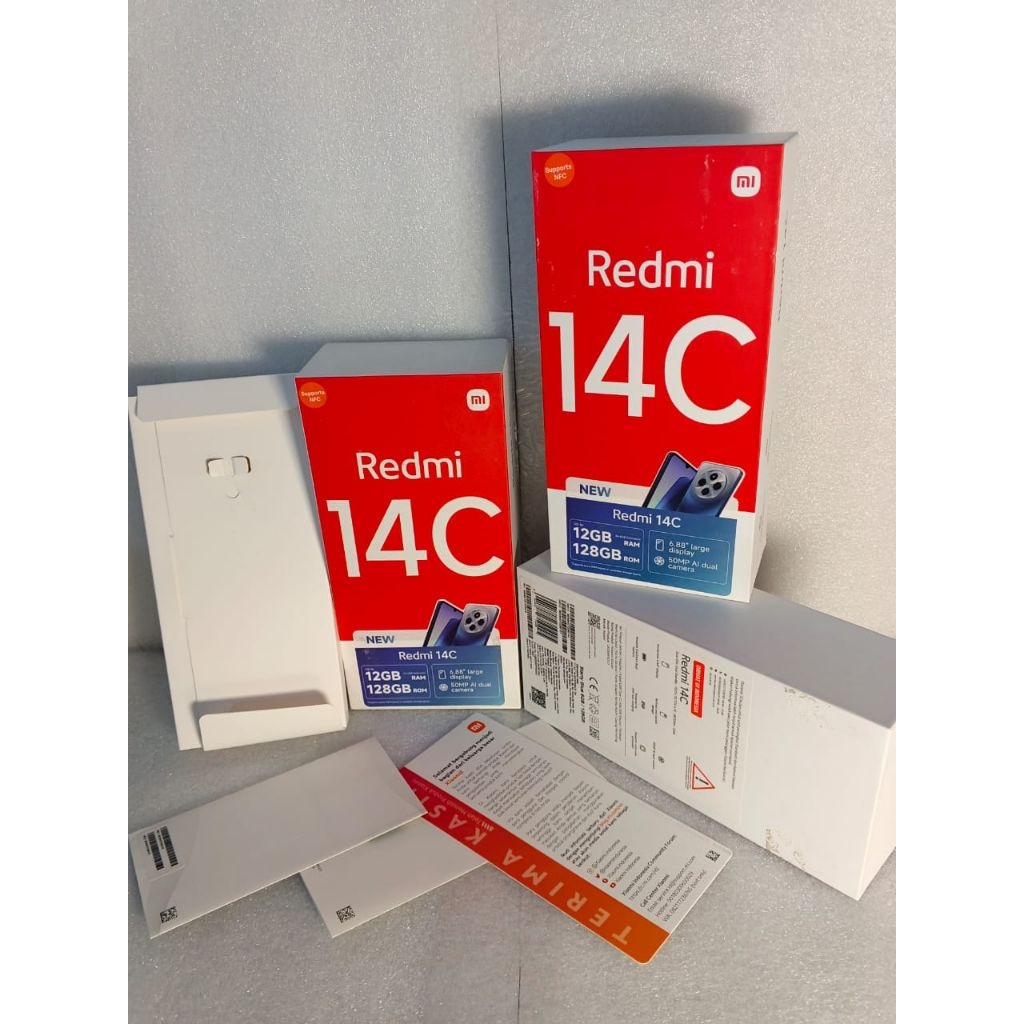 Boks Kardus Dus Kotak Hp READMI 14C 12/128 GB 100% COPOTAN ORIGINAL