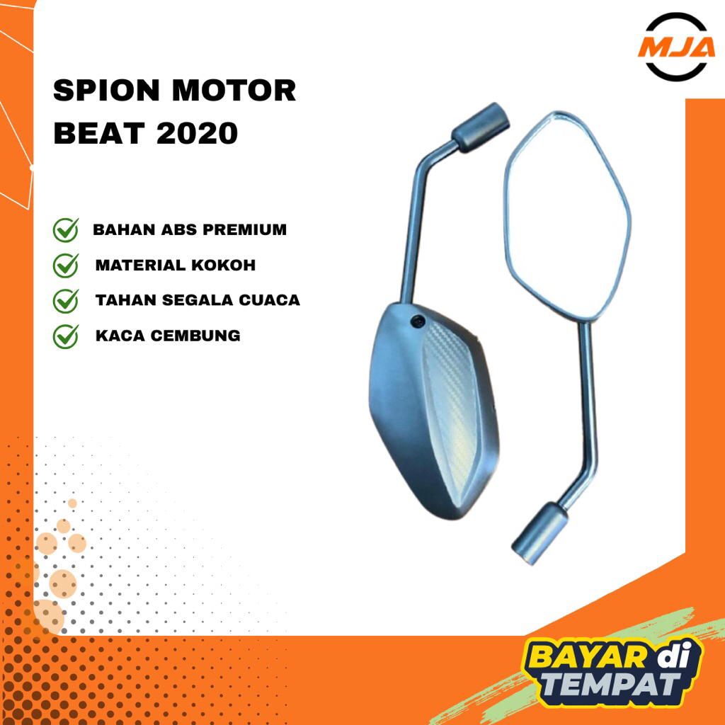 Spion BEAT 2020 Standar Kaca Cembung 2 Pcs Kanan Kiri / Spion BEAT 2020 Honda