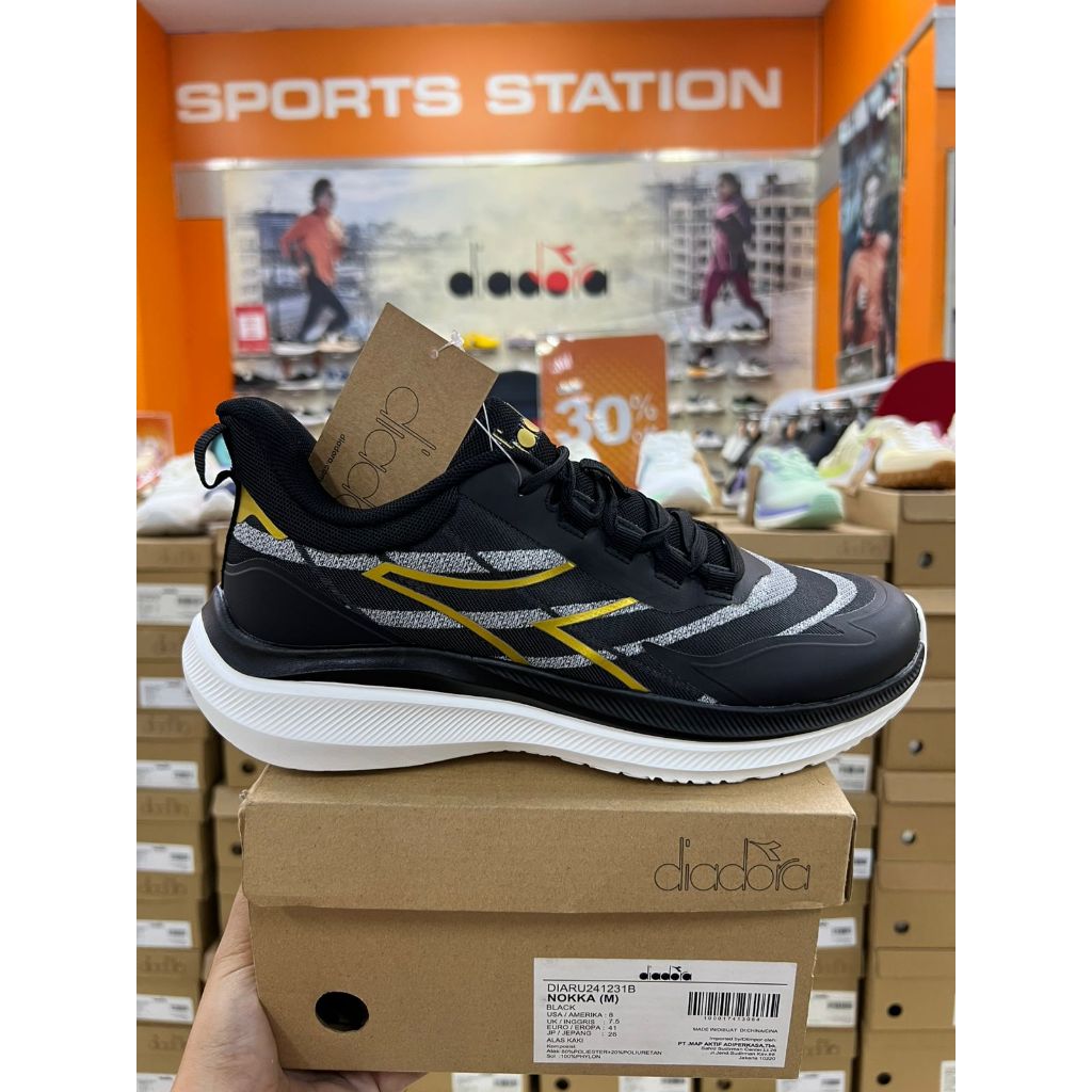 Diadora Nokka Black Men Shoes Original