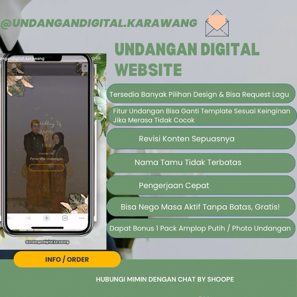 Undangan Digital Wedding Art | Undangan Website Wedding Art | Undangan digital Website | undangan We