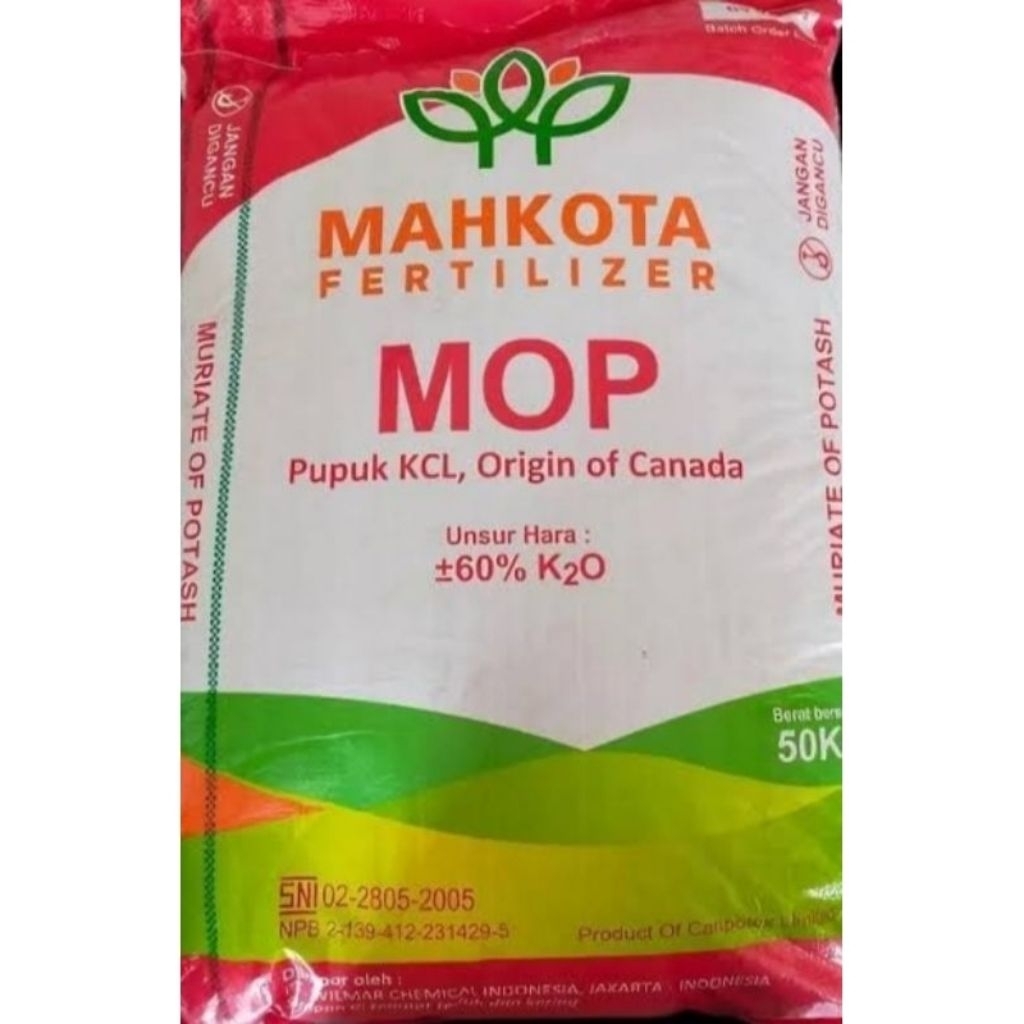 PUPUK KCL MAHKOTA REPACK 1KG