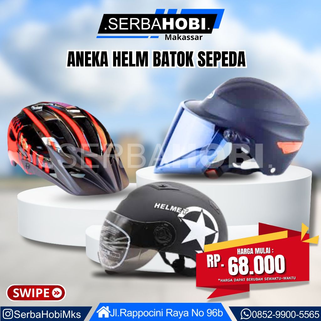 Aneka Macam Helm Sepeda/Perlengkapan Sepeda/Pelindung Kepala