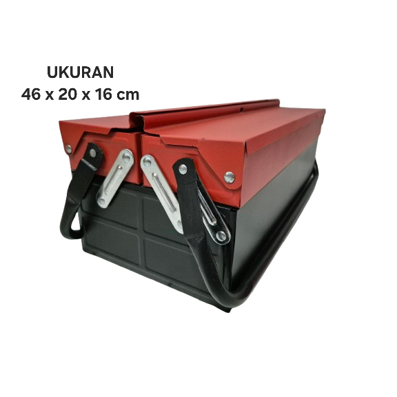 Tool Box / Toolbox / Kotak Perkakas Besi 2 Tingkat Susun