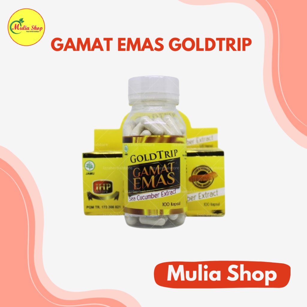 GoldTrip GAMAT EMAS Sea Cucumber Extract 100Kapsul
