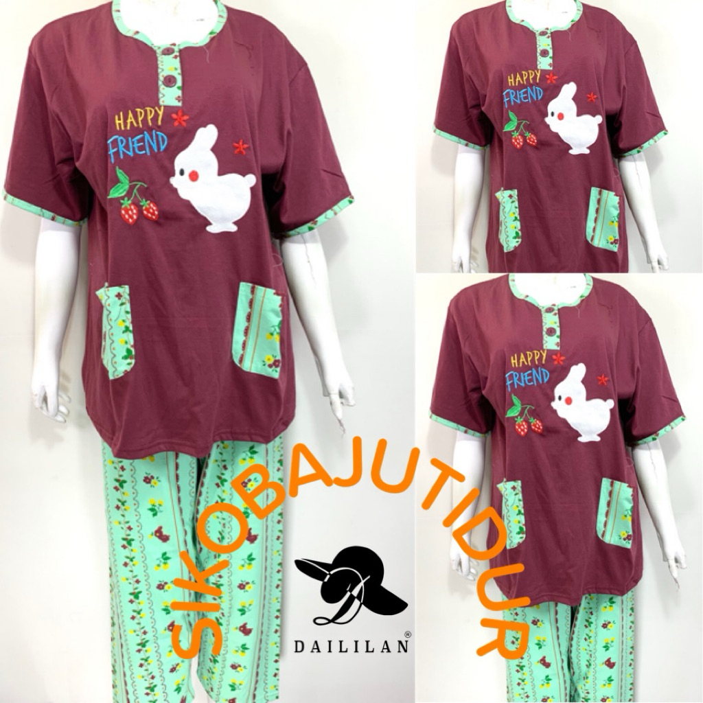 Sikobajutidur - 1. LD 120 Jumbo Daililan Cp | Stelan Baju Tidur Dewasa | Baju Tidur Daililan | Baju 