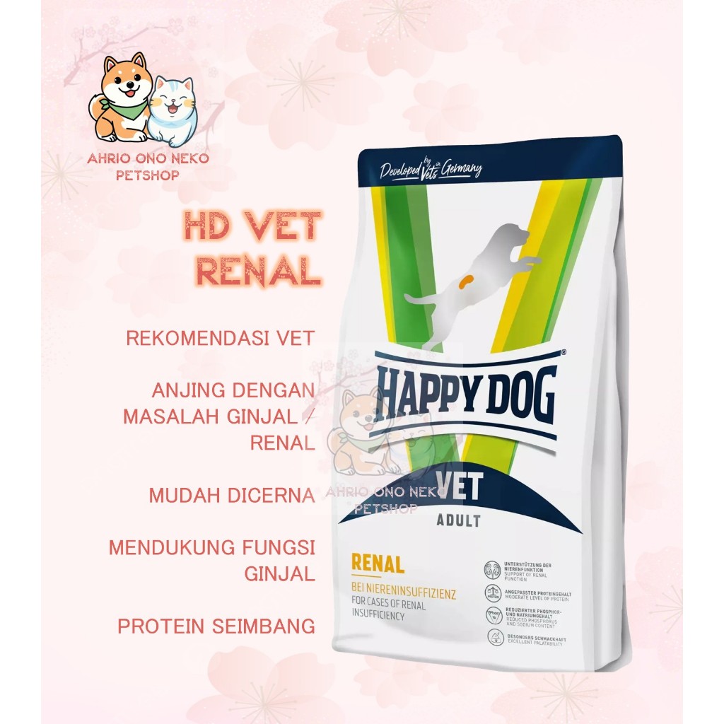 Happy Dog Vet Renal 12kg freshpack makanan anjing sakit ginjal