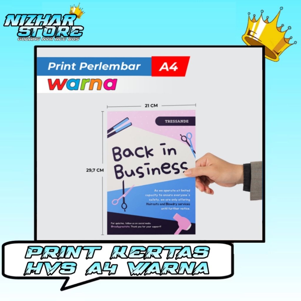 jasa print kertas HVS A4 full colour harga murah jasa print HVS A4 cepat print kertas hvs