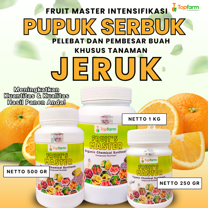 Pupuk Serbuk Jeruk / Pupuk Pelebat Buah Jeruk / Pupuk Jeruk Cepat Berbuah Lebat Besar Manis / Pupuk 