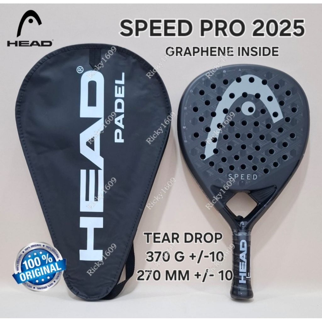 HEAD PADEL RACKET SPEED PRO 2025 / RAKET PADEL HEAD SPEED PRO 2025 - ORIGINAL HEAD