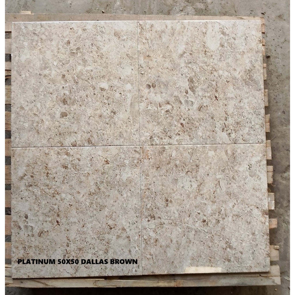 KERAMIK LANTAI GLOSSY 50X50 PLATINUM DALLAS GREY DALLAS BROWN KW A KERAMIK LANTAI KILAP KERAMIK LANT