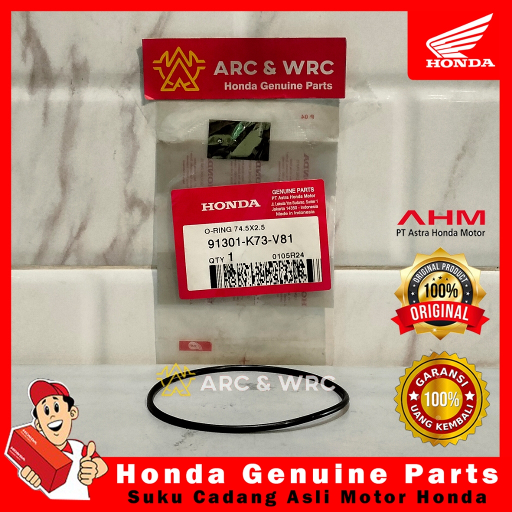 Oring Gasket Sil Karet Tutup Cover Rantai Keteng Honda Blade 125 Supra X 125 FI // 91301K73V81