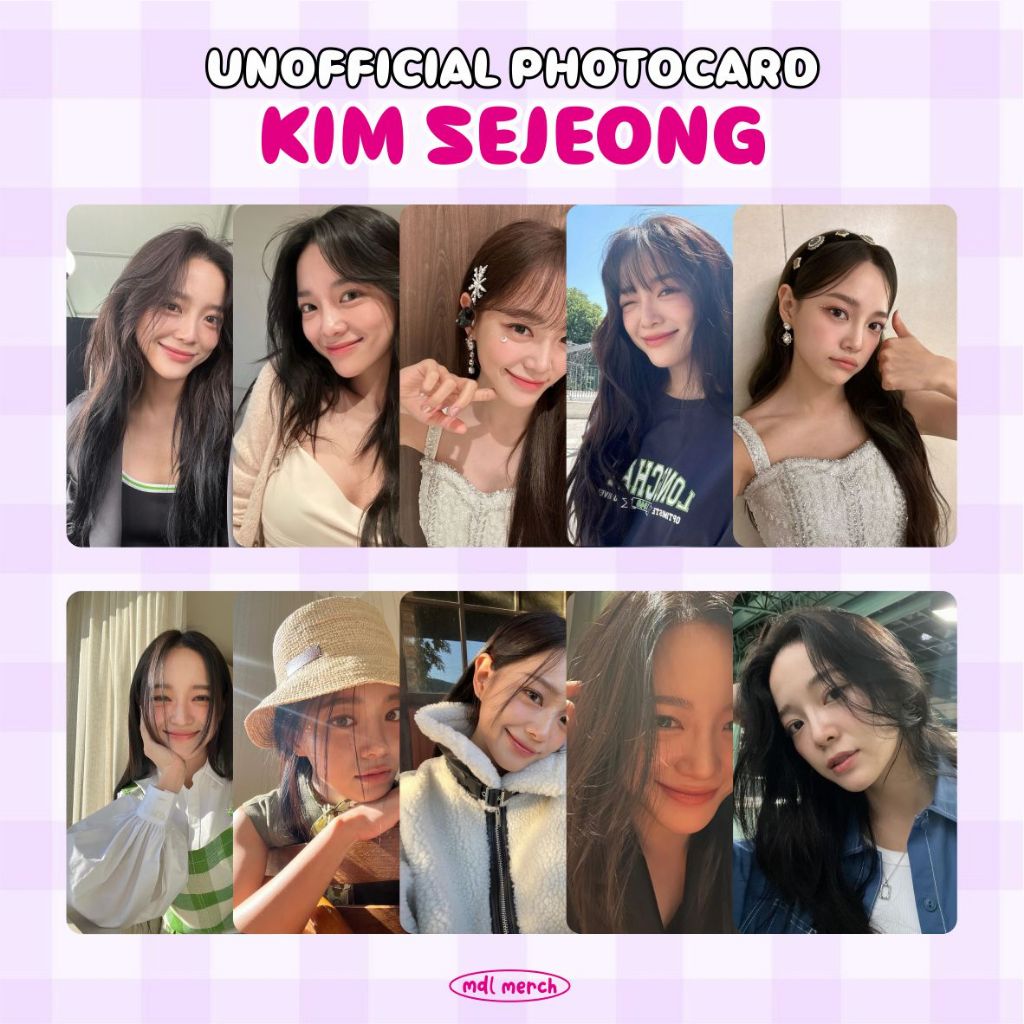 KIM SEJEONG / PHOTOCARD UNOFFICIAL / KOREAN DRAMA ACTREES / PHOTOCARD AKTOR KOREA AKTRIS KOREA