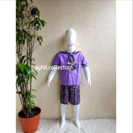 Seragam anak TK paud ungu