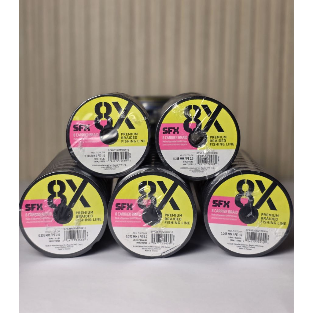 SFX PE SFX Sufix 8X Premium Braided Fishing Line Multi Warna 100meter Koneksi Tali Pancing Berkualit