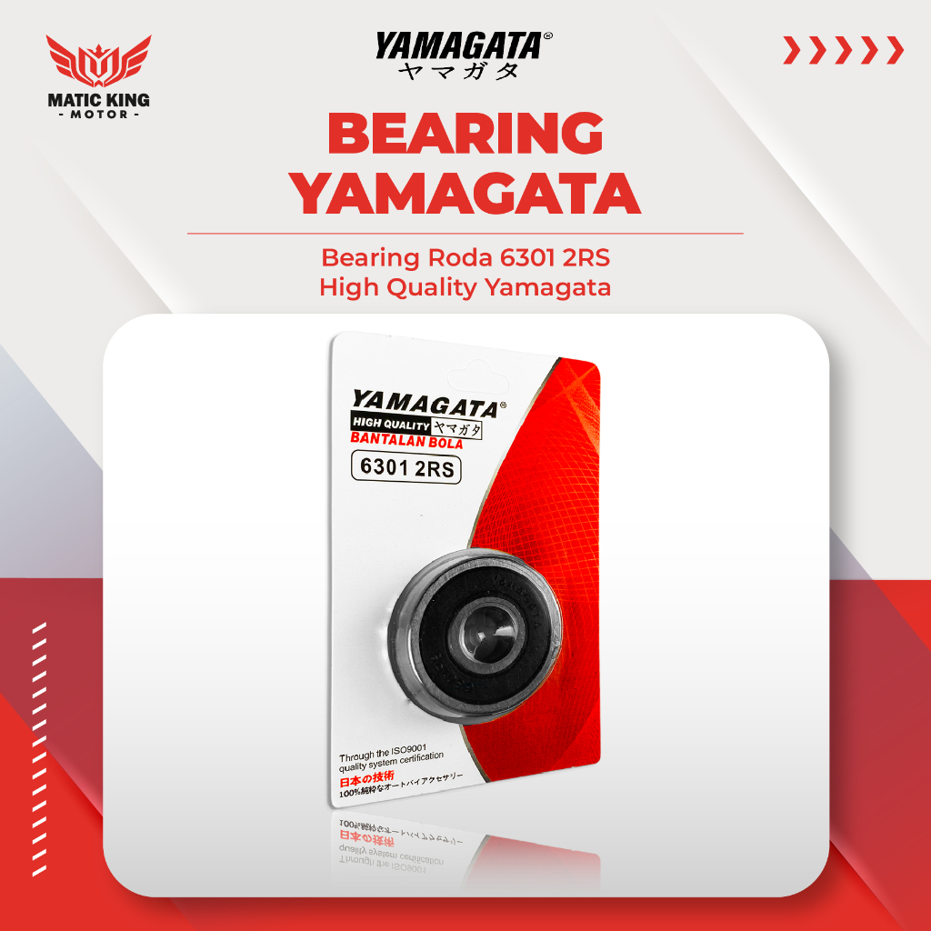 Yamagata Bearing laher lahar pelor roda 6301 2 RS