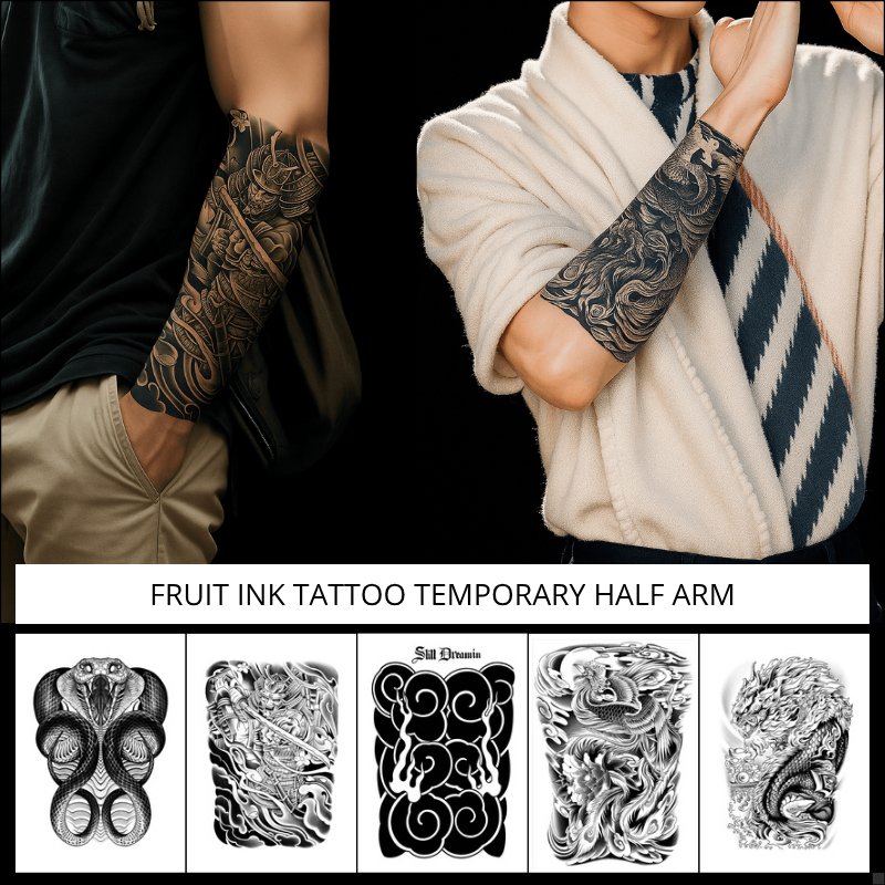 PREMIUM TATTOO TEMPIRARY TATO TEMPORER FRUIT INK 11x18 CM TAHAN LAMA 15 HARI TATTO SEMI PERMANEN ANT