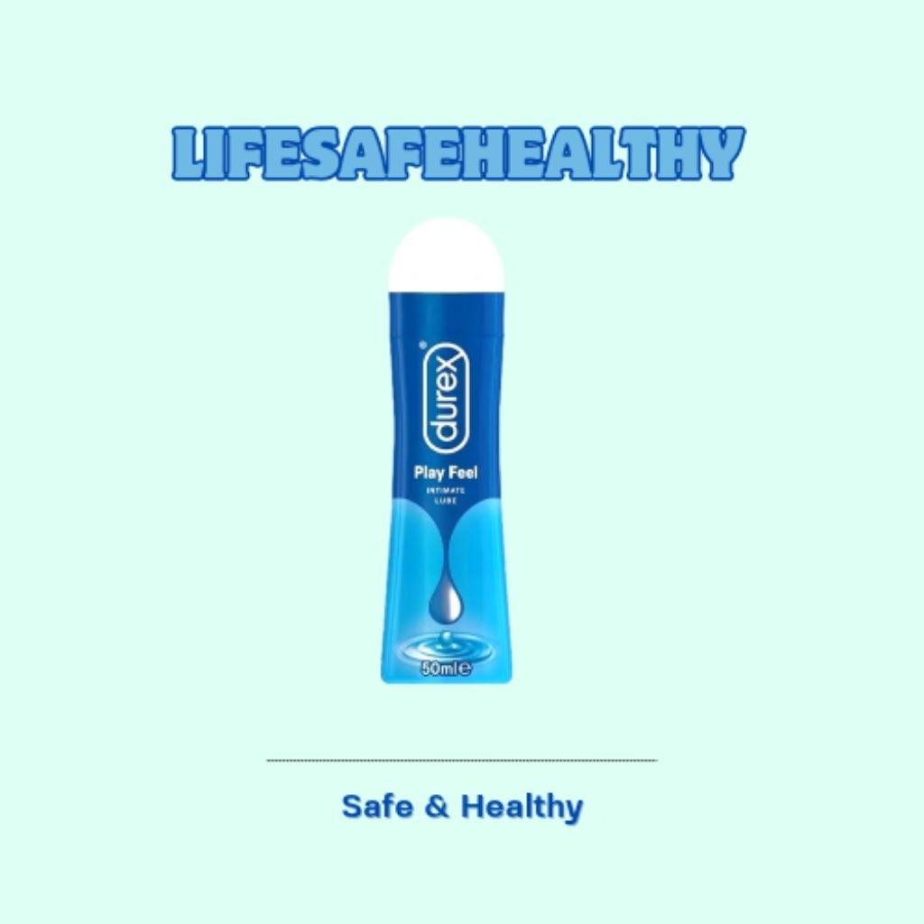 Durex Play Feel Pelumas Gel Seks Pria & Wanita 50ml Bottle - Lubricant Water Based Sex Lube