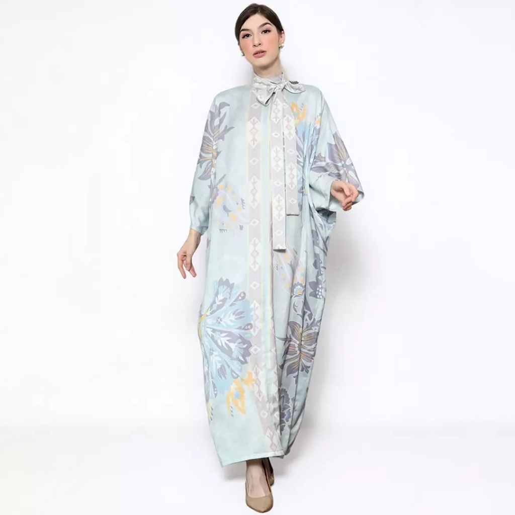 Kanzi Collection Long Slevee HC Kaftan Blue