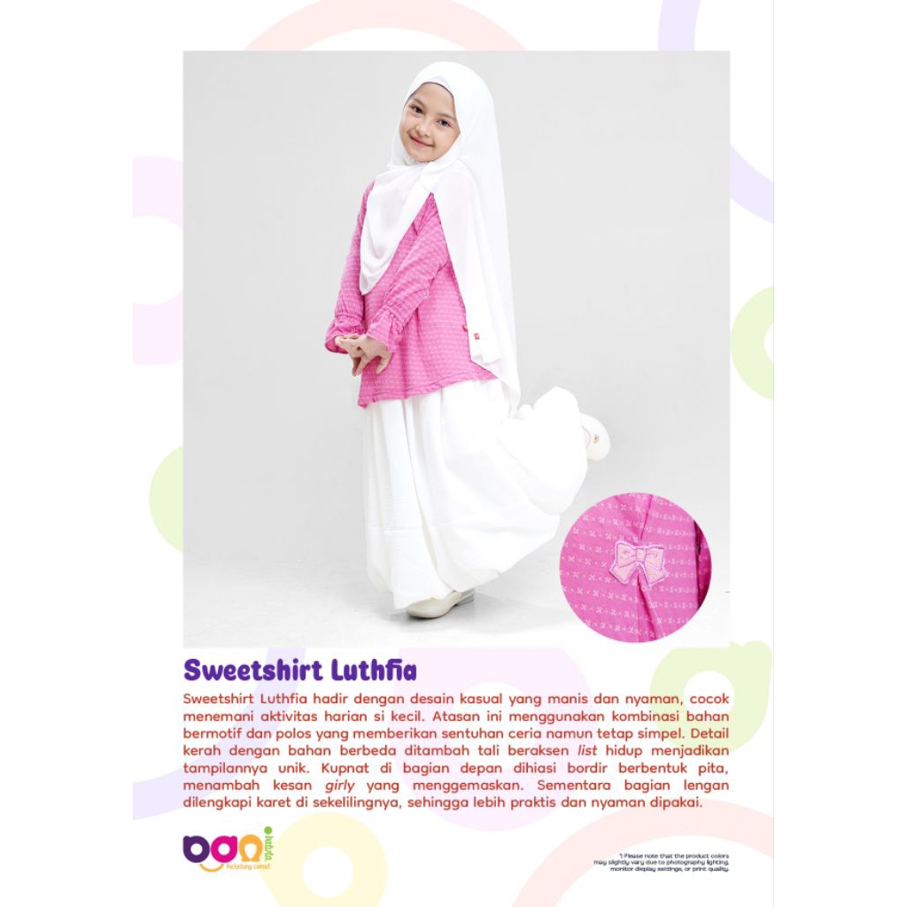 Atasan Anak wanita Rabbani|Sweetshirt luthfia New Arrival