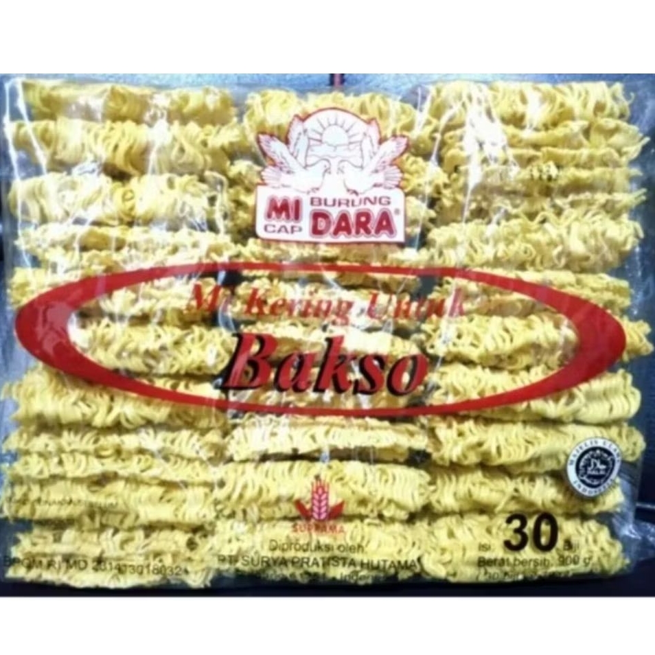 Mie Bakso cap mie burung dara 900gr isi 30