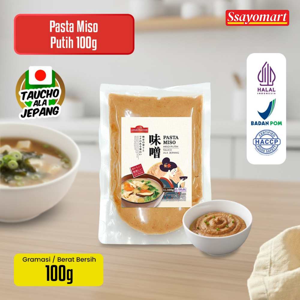 (HALAL) PASTA MISO PUTIH JAVA SUPER FOOD 100GR / TAUCO ALA JEPANG UNTUK MISO SOUP RAMEN UDON / MISO 