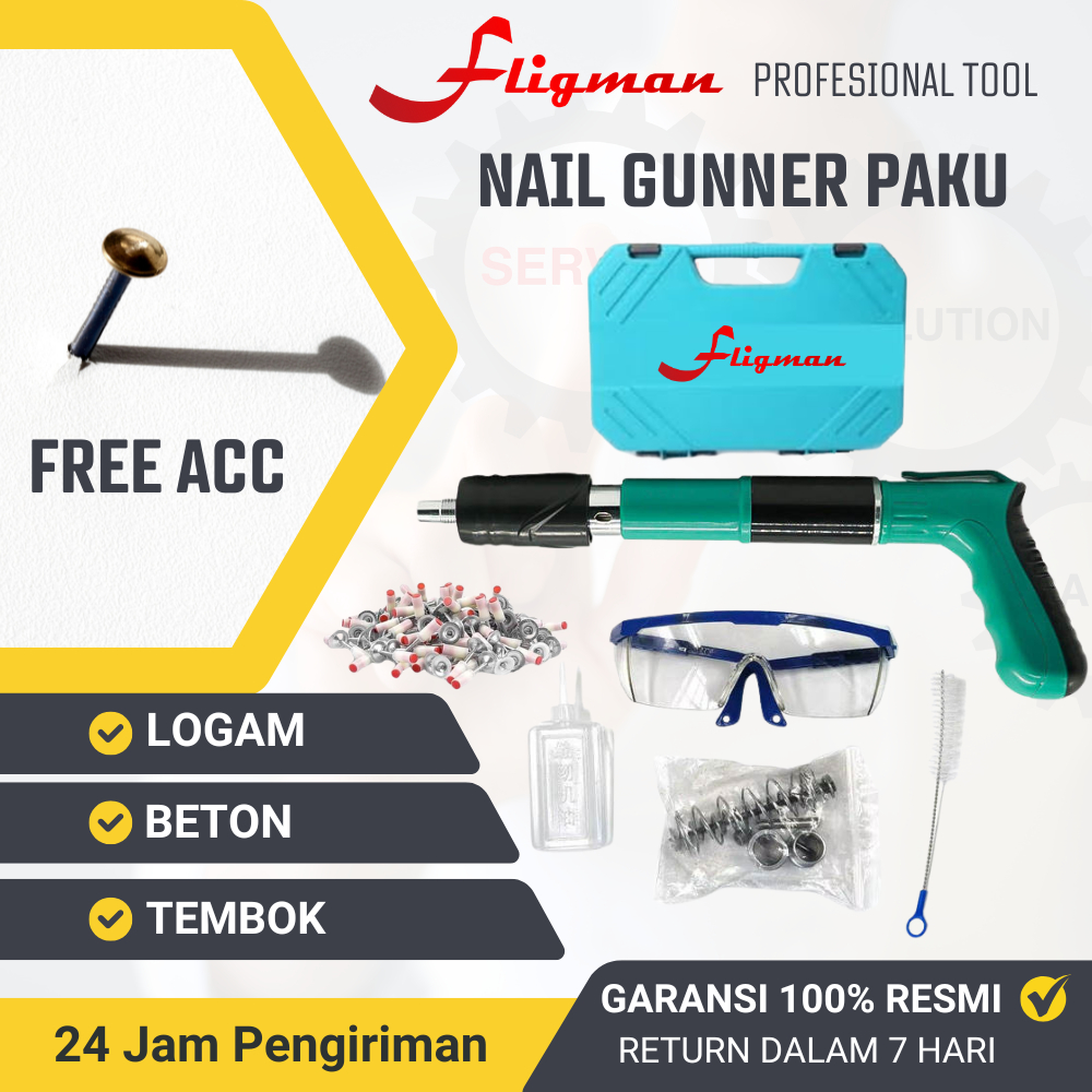 Nail Gun Set Mesin  Alat Paku Listrik Dinding dan Listrik Alat Paku Otomatis
