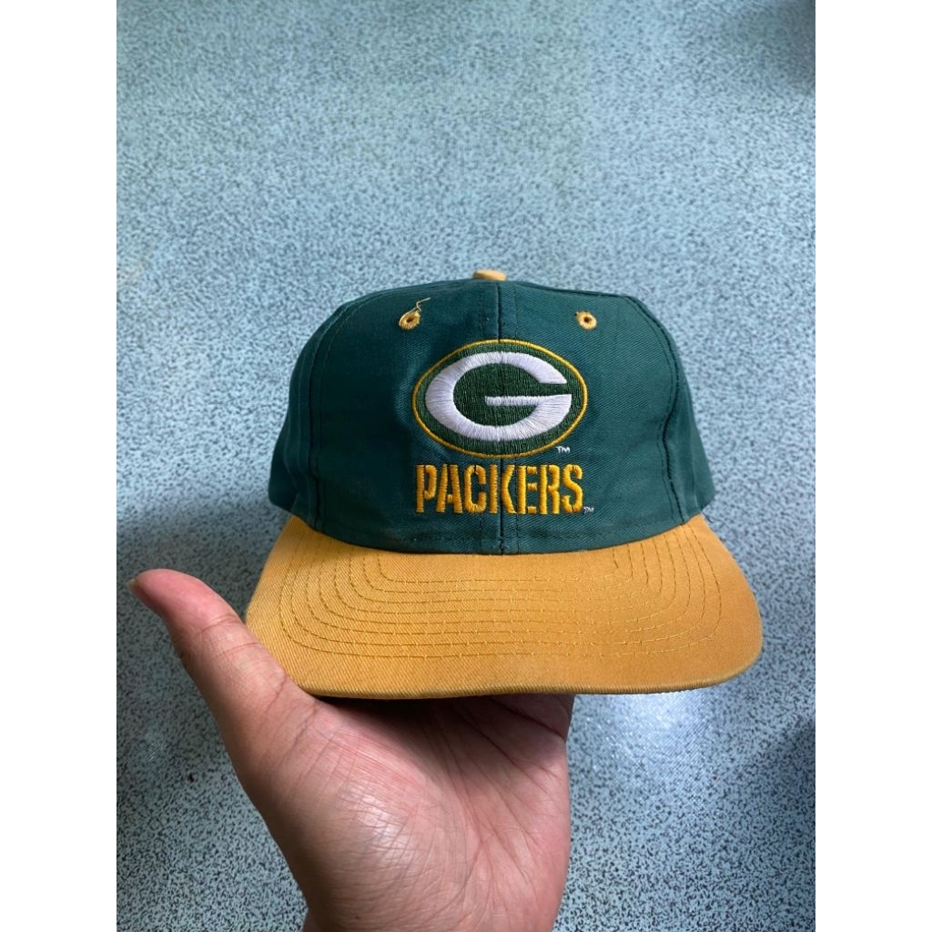 Topi Gpackers nfl by logo 7 competitor Vintage 90s