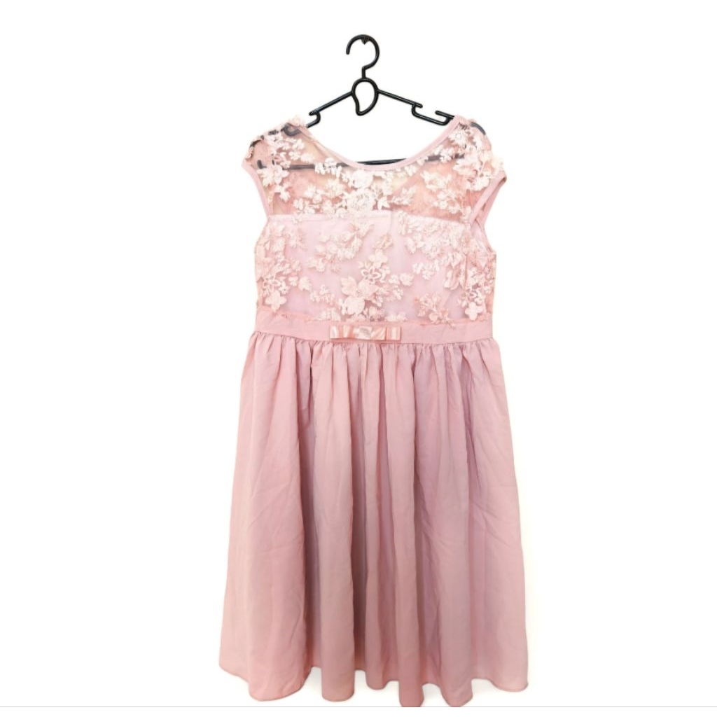 Dress Anak Remaja / Dress Pesta Anak/ Dress Brukat Anak PATPAT Original