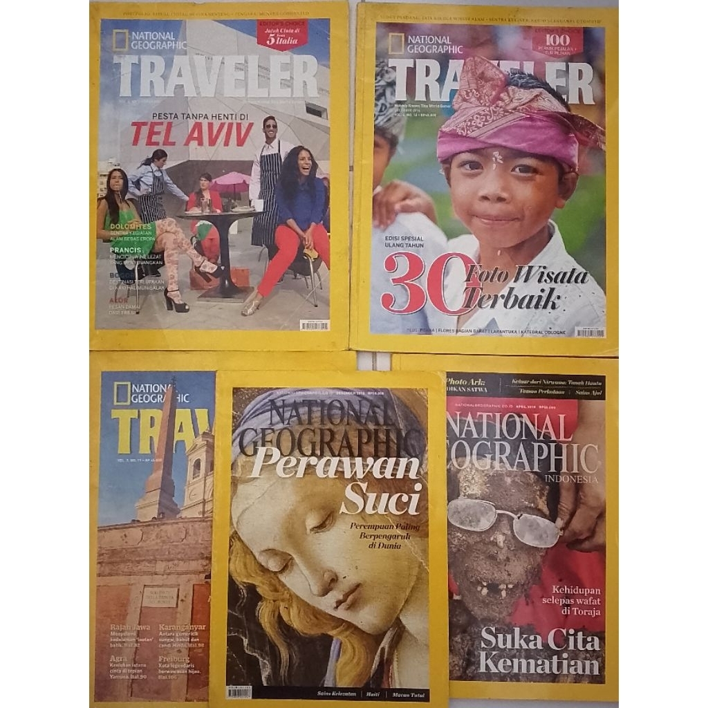 MAJALAH NATIONAL GEOGRAPHIC INDONESIA BEKAS