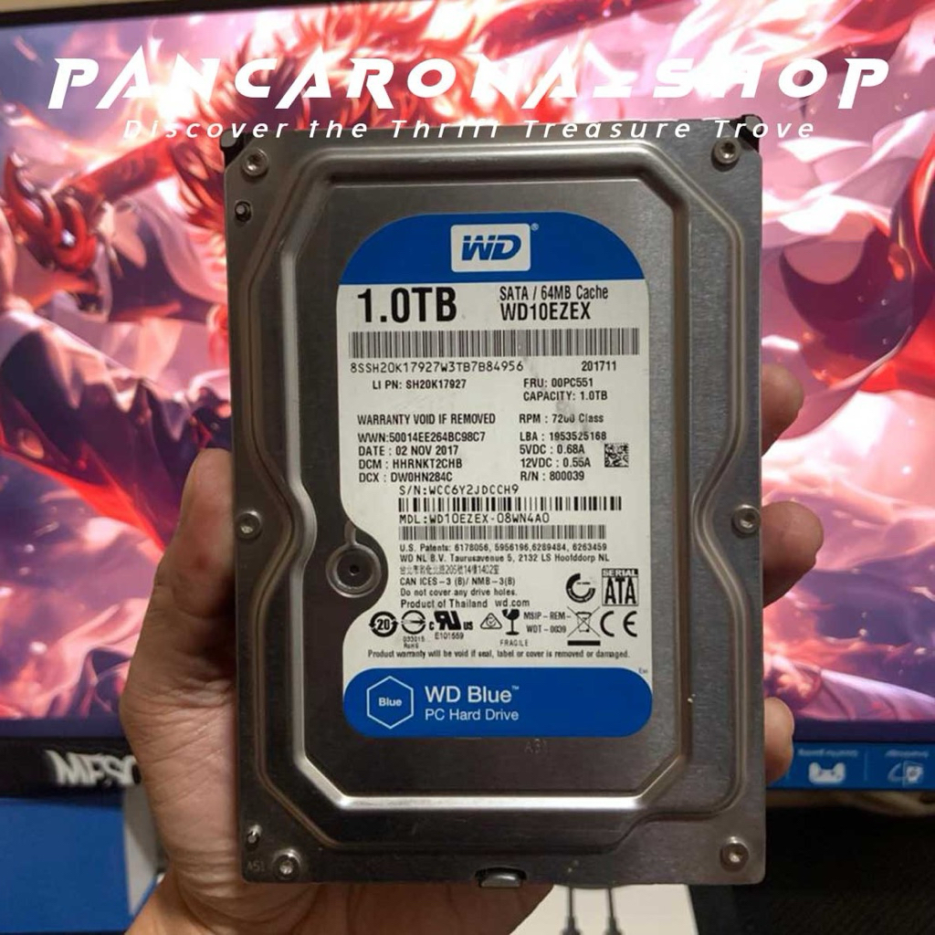 HDD Hardisk 1.0TB WD Blue PC Hard Drive Second/Bekas