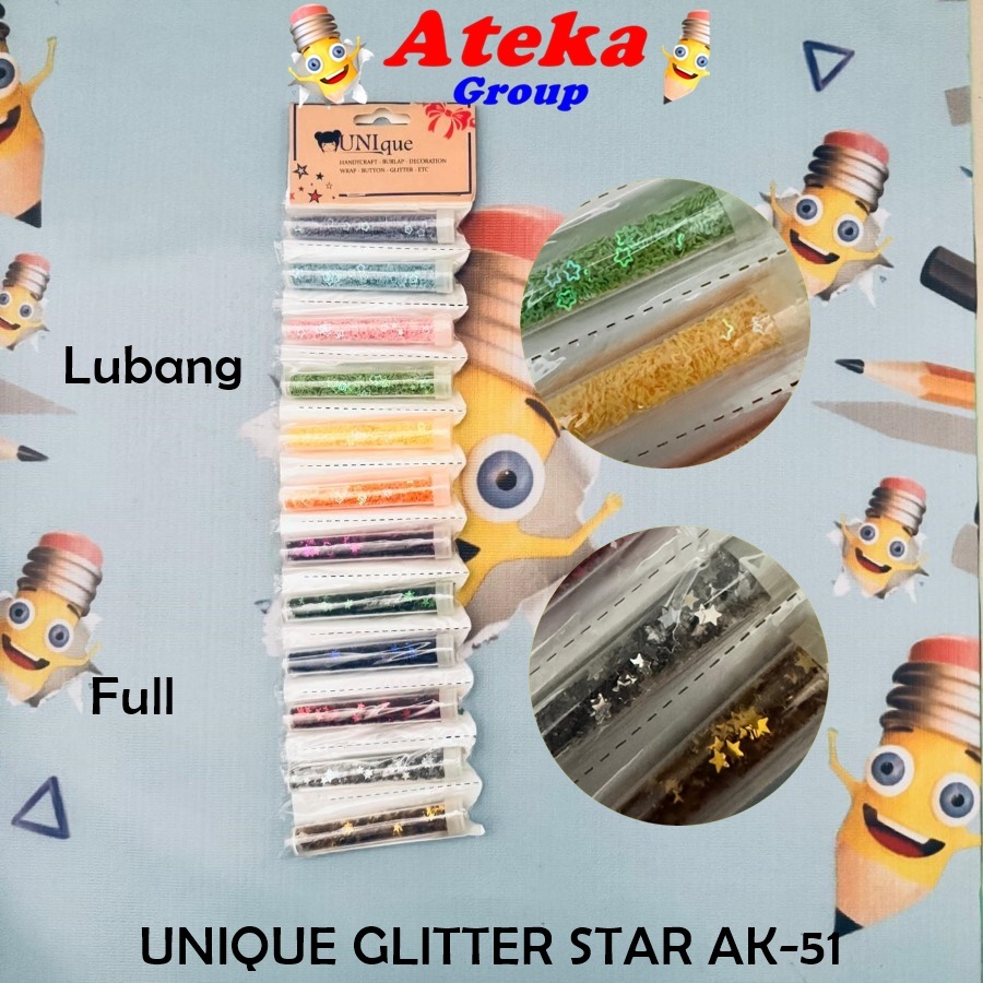 [RTG] UNIQUE GLITTER STAR AK-51 BUBUK GLITTER BINTANG