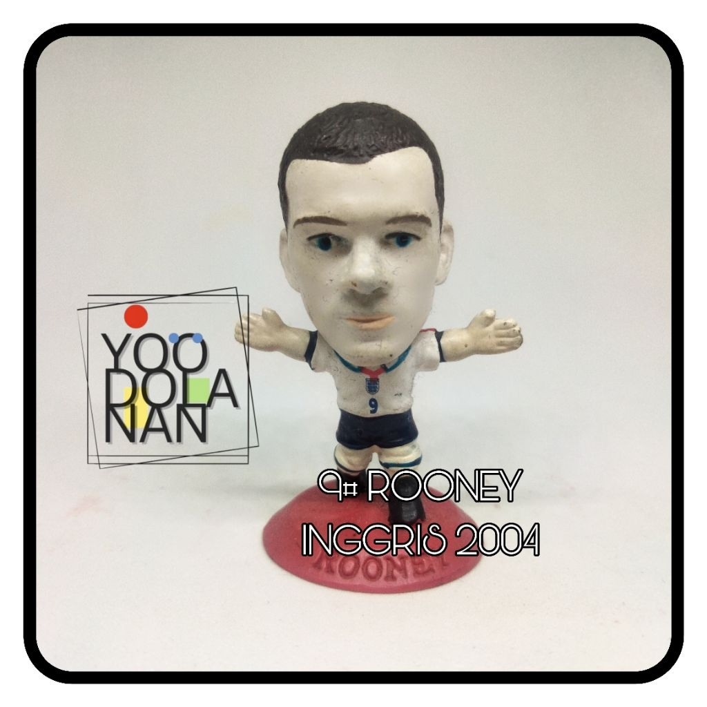 9# ROONEY - INGGRIS 2004 CORINTHIAN MICROSTARS SOCCERSTARZ FIGURE PEMAIN BOLA