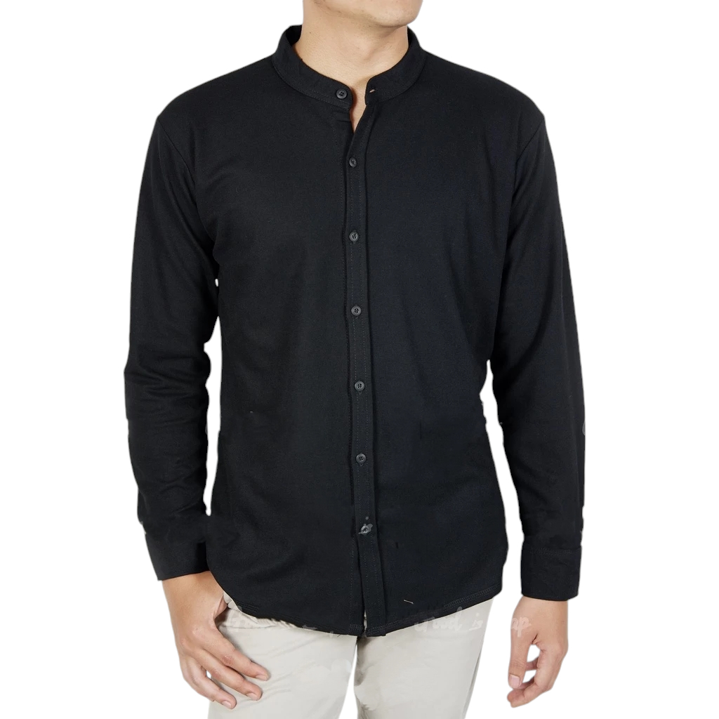 Kemeja Kaos Pria JUMBO BIG SIZE 8XL 7XL 6XL 5XL 4XL 3XL Lengan Panjang Bahan Lacost Pe 20s Berkarakt