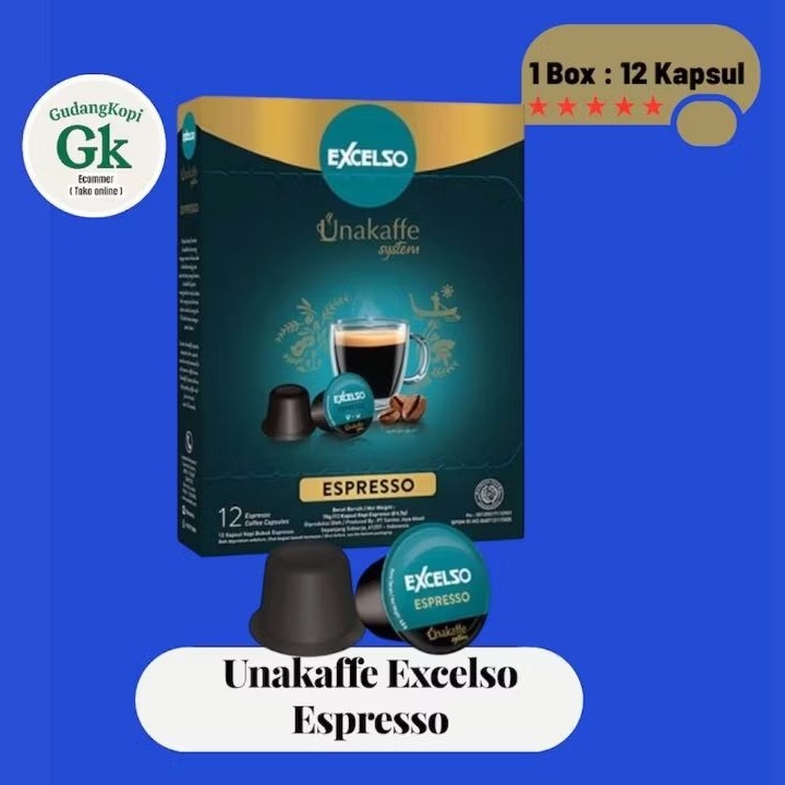 Kopi Bubuk Kapsul Excelso Unakaffe Espresso| Kopi Kapsul Unakaffe Excelso