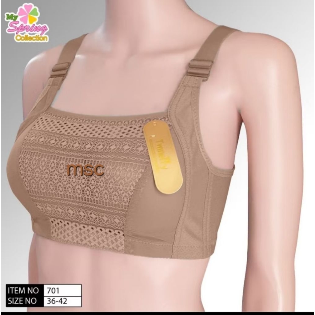 Bh Bra Kemben Renda Cantik Cup C Ukuran 36 - 42 Kait 4 #Twinerry 701