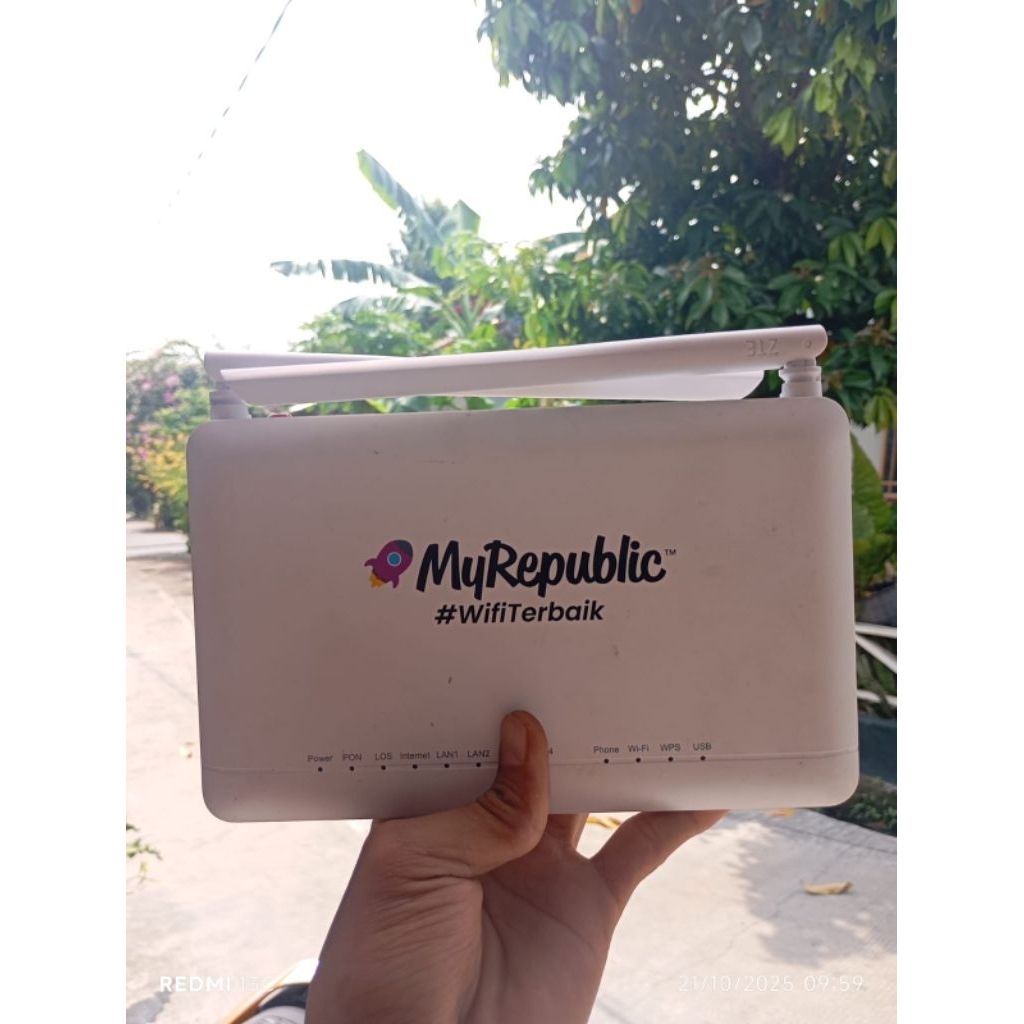 MODEM ONT ZTE F670l HIJAU