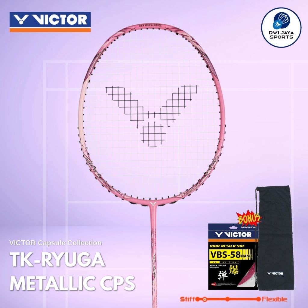 New Raket Badminton Victor Capsule Collection Thruster RYUGA METALLIC CPS I | Victor TK RYUGA Metall